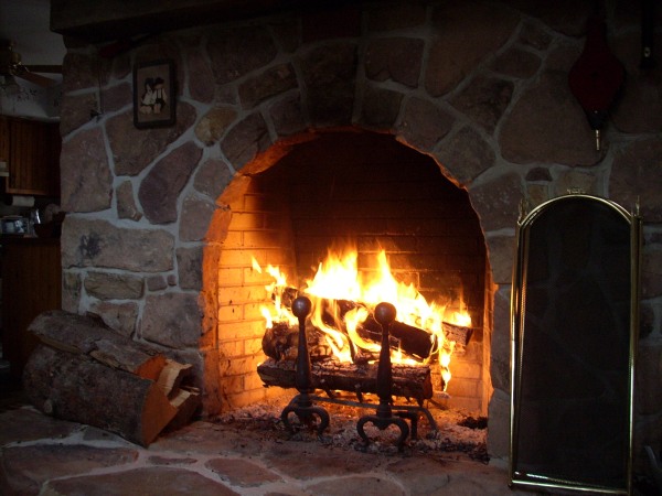 My Rumford design fireplace. 